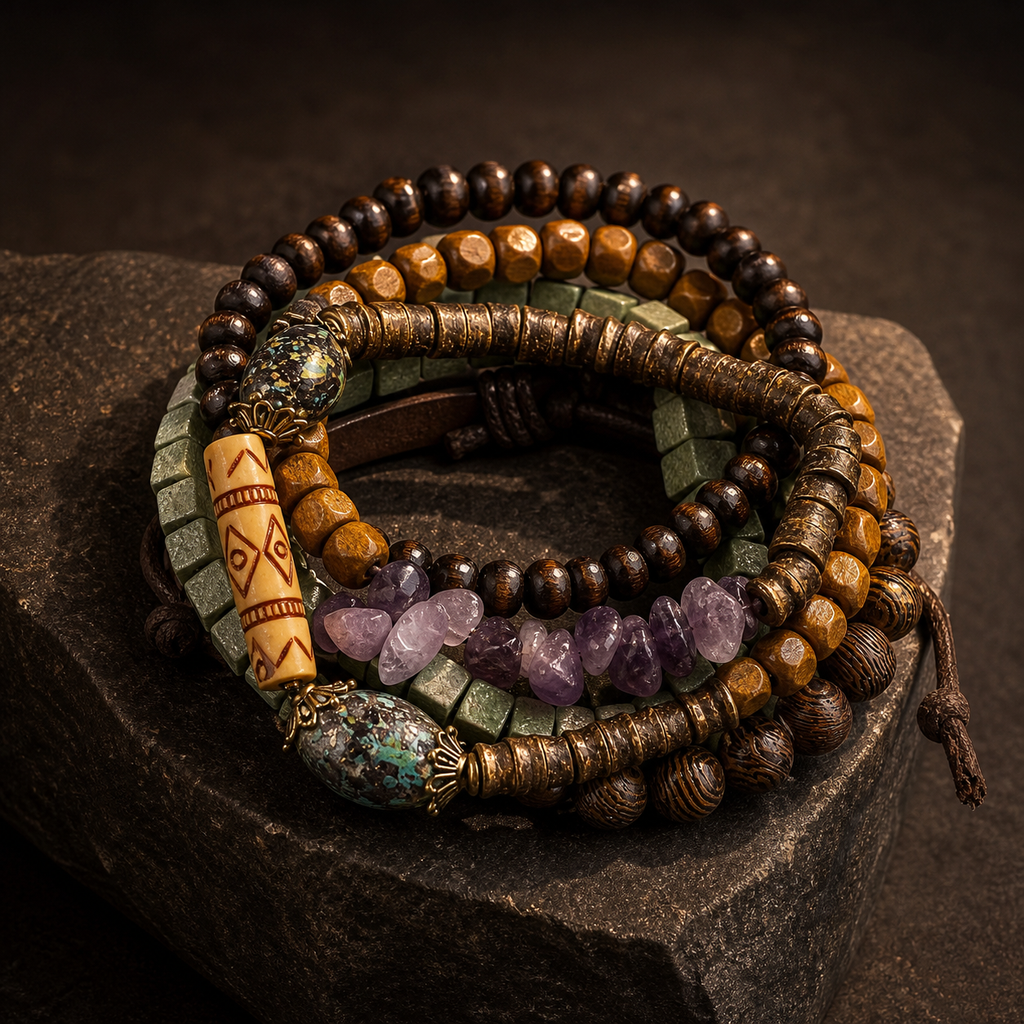 Terra Nocturne Six-Piece Bracelet Set