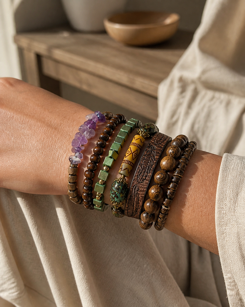 Terra Nocturne Six-Piece Bracelet Set